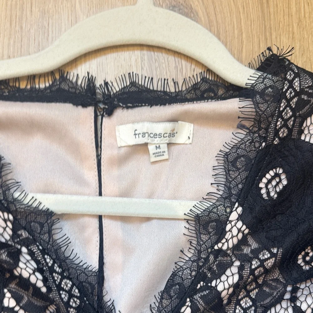 Francesca's Collections Black Lace Jumpsuit - Picture 2 of 9
